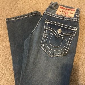 Distressed True Religion Jeans
